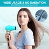 Portable Travel Hair Dryer, Mini Lightweight Dual Voltage Blow Dryer 1200W with Folding Handle, with One Concentrator (Blue)