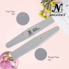 Nail Buffers Blocks Sponge Nail File and Buffer for Nail Art Care Double Sides Designed 100/180 Grit Professional Manicure Nail Tools Pack of 10Pcs Color Gray