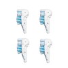 Sensitive Replacement Electric Replacement Toothbrush Heads (4 Count), Dual Clean Rotating Sets Compatible with Braun Oral B Cross Action Power
