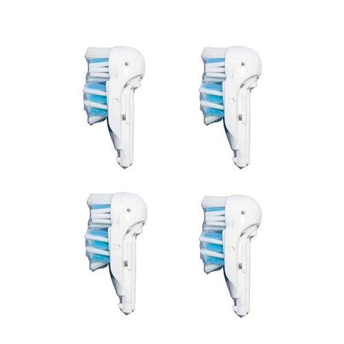Sensitive Replacement Electric Replacement Toothbrush Heads (4 Count), Dual Clean Rotating Sets Compatible with Braun Oral B Cross Action Power