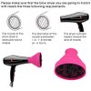 Universal Collapsible Hair Diffuser Attachment for Hair Dryer- Salon Grade Tool,Lightweight Foldable Portable Travel Folding Design Fit Most of Blow Dryers-(Rose Red)