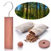 Homode Cedar Blocks for Clothes Storage, Cedar Wood Chips and Balls for Closets and Drawers, Fresh Scented Sachets, 40 Pack