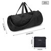 Vorspack Small Duffel Bag 20 Inches Foldable Gym Bag for Men Women Duffle Bag Lightweight with Inner Pocket for Travel Sports - Black