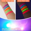 6PCS Glow in the Dark Body & Face Paint Sticks, Makeup Face Paint Kit for Kids and Adults Halloween Club, UV Black Light Birthday Party Masquerade Neon Glow Party Supplies