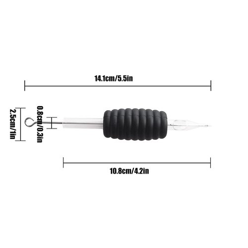 NeedleWalk 20PCS 25MM 1" tattoo Needles and Tubes Combo tattoo Needles and 1 Inch Disposable tattoo Tube Set 20 Assorted 20 Mixed tattoo Tubes 3RL 5RL 7RL 9RL 5RS 7RS 9RS 5M1 7M1 9M1, 2Pcs for each