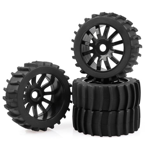AIMROCK 4PCS 1/8 RC Buggy Paddle Tires Hex 17mm Wheels for Traxxas Arrma Typhon 3S 6S Losi HPI Redcat Snow Sand Desert Off Road Car