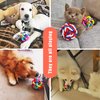 NANAOUS Nobbly Wiggle Ball Dog Toy 6 PC, Dog Pet Toys Colorful Interactive Ball with Bell, 6 Sizes Wiggle Toy Balls, Dog Ball Puppy Supply Interactive Dog Cat Ball