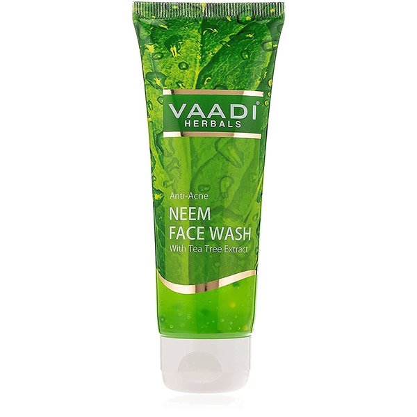 Vaadi Herbals Anti Acne Neem Face Wash with Tea Tree Extract, 60g