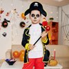 Kathfly 3 Pcs Stuffed Parrot on Shoulder Pirate Costume Accessory Parrot Stuffed Animal Toy Pirate Parrot Shoulder Prop Halloween Costumes for Boys Girls, 4.8 x 4 Inch