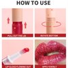 HUDABABY Shiny And Glossy Lip Gloss Rotary Pen, Sparkling And Long-Lasting Lip Gloss, Moisturizing And Bright Lip Makeup, Three-Dimensional Plump Lip Gloss (05# FLECHAZO)