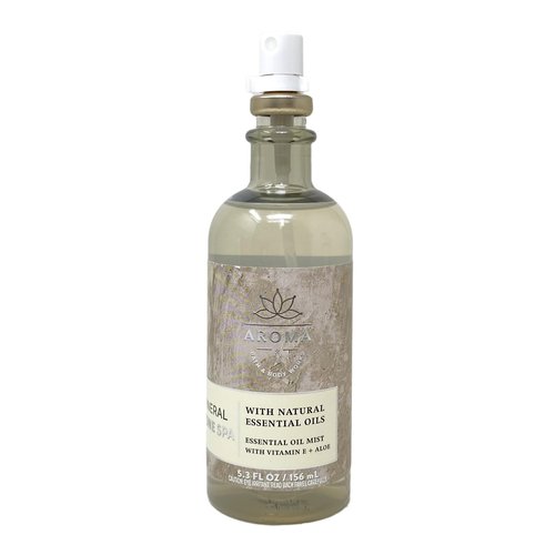Bath & Body Works Aroma Mineral Stone Spa 2 Pack Essential Oil Mist Bundle with a Natural Oats Bar Soap - Full Size