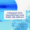Southeastern Pool Pump Gasket Seal O-Ring Repair Kit for Hayward(R) Super Pump SP2600, 1600, 2600X Kit 3 - Hayward(R) Pool Pump Accessories - Pool Pump Maintenance Kit