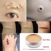 Go Ho Halloween Makeup Kit,Scar Wax+ Blood Splatter+ Sticky Edible Blood+ Coagulated Blood Gel and Sponges for SFX Cosplay Vampire Zombie Makeup