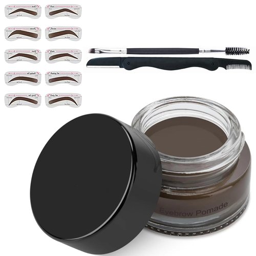 Eyebrow Pomade - Waterproof Brow Pomade for Long-lasting Results,Smudge Proof and Sweat Resistant Formula,Natural Eyebrow Makeup for All Skin Types and Tones (#210Ash brown)