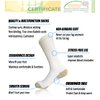 MOLAX Mens Diabetic Socks Non-Binding Crew Socks Warm Cushioned Adjustable Quarter Sox for Edema Thick Ankle Diabetes