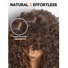 GORGIUS Shaggy Haircuts Natural Highlight Curly Wigs with Bangs Crafted with Style-Archive™ Technology: Premium Fiber & Remy Human Hair Blended, Realistic Look with True Scalp