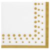 Creative Converting Sparkle and Shine Gold Paper Lunch Luncheon Napkins, 6.5" x 6.5"