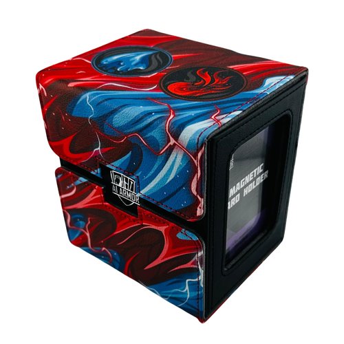 Ai Armor MTG 100+ Card Custom Art Deck Box (Izzet Red/Blue)