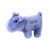 Copa Judaica Chewish Treat Zaftig Hippo Squeaker Plush Dog Toy, 7 by 3 by 4-Inch, Blue