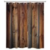 LB Farmhouse Style Rustic Barn Wood Shower Curtain Western Country Theme Primitive Rural Life Wood Texture Farm Shower Curtain 60x72 Inch Polyester Fabric with 10 Hooks