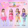 HAPITCH 23 Pcs Princess Dress up for Girls,Unicorn Costume Mermaid Costume Fairy Costume for Girls, Dress up Clothes for Girls Age 3 4 5 6 Years Old Birthday Christmas Gift Girl Toys