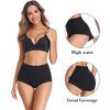 OPIBOO Tummy Control Cotton Underwear Women Stretch Comfortable High Waisted Postpartum Panties Ladies Soft Breathable Full Coverage Briefs Packs