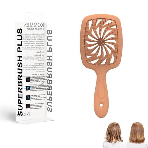 Detangling hair brush,Untwisted scalp haibrush,Flexible bristles, anti-static massage paddlebrush, suitable for Wet and Dry Detangle for Men and Women (Orange)