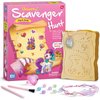 EDUMAN Unicorn Scavenger Hunt Dig Kit, Interactive Arts & Crafts Game with Clue Cards, Gemstone Dig Kit, DIY Jewelry Making Kit, Educational Toys & Stem Toys for Kids Age 6+, Birthday Gifts for Girls