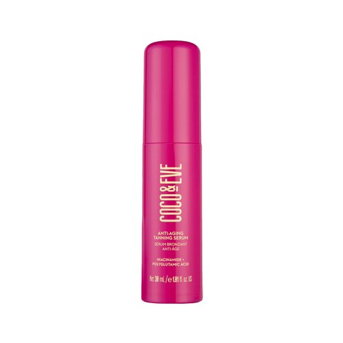 Coco & Eve Anti-Aging Tanning Serum - Face tanner with Skincare Actives for Gradual, Hydrating Glow. Natural Self Tanning Bronzer, with Niacinamide & Antioxidants for Healthy Glowing Skin (1.01 Fl Oz)