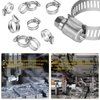 WINL Stainless Steel Hose Clamps - 16 Pack Worm Gear Drive Hose Clamps SAE 16 Clamping Range 3/4 Inch to 1-1/2 Inch (19mm-38mm) for Automotive Plumbing, 3/4'', 1'', 1 1/4'' Hose Clamps