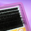 C Curl Lash Clusters Extensions 280 Pcs Individual Eye lash Clusters 100D Cluster Lashes Fluffy Wispy Lash Clusters Makeup at Home - DIY Lash Extension Kit for Self Application (9-18MM) Mix