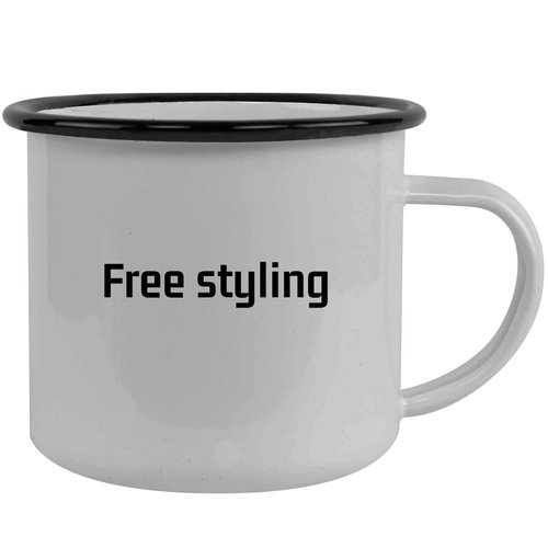 Molandra Products Free Styling - 12oz Camping Mug Stainless Steel, Black