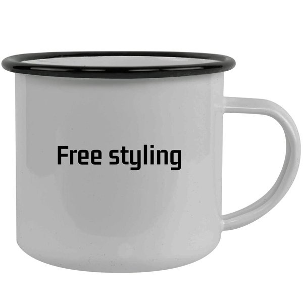 Molandra Products Free Styling - 12oz Camping Mug Stainless Steel, Black