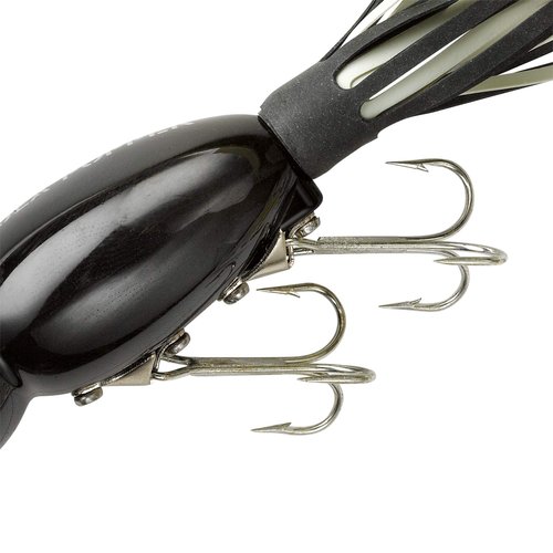 Arbogast Hula Popper Topwater Fishing Lure, Black, G760 (2 in, 3/8 oz)