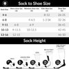 6 Pairs of Premium Cotton Loose Top Diabetic Neuropathy Crew Socks (10-13, Gray)