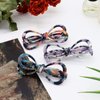 Cobahom Hair Clip, 3 Pack 2.5 Inch Alligator Hair Clips, Duckbill Hair Clips with Bow, Fashion Hollow Clips for Women