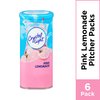 Crystal Light Sugar-Free Pink Lemonade Naturally Flavored Powdered Drink Mix 6 Count Pitcher Packets