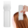 ZJchao Root Comb Applicator Bottle, 160ml Hair Dye Bottle with Graduated Scale, Profssional Brush Applicator Comb Hairdressing Coloring Styling Tool (White)