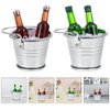 Doll House Accessories 2 Sets 1:12 Miniature Beer Set Mini House Bar Red Wine Basket with Beers Barrel for Dollhouse Kitchen Wine Cooler Crafts Party Decorative Accessories