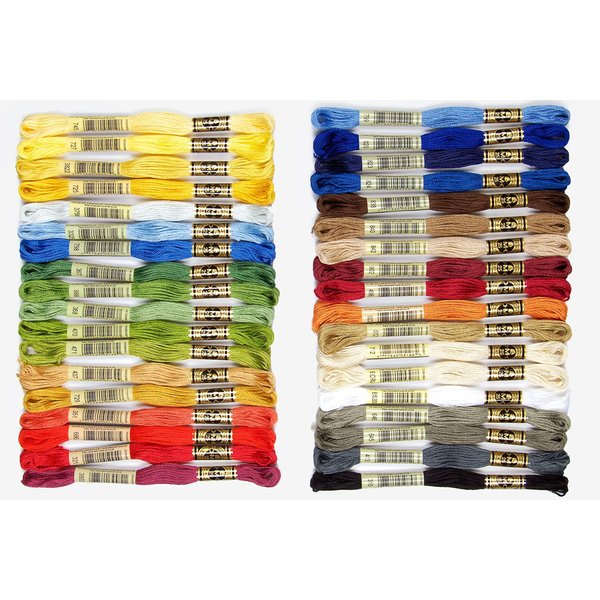 DMC 117F25HDC Embroidery Floss Pack 8.7yd, Home Decor 36/Pkg