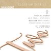 NANASUKO 2nd Birthday Cake Topper - Two - Double Sided Rose Gold Glitter - Premium Quality Made in USA