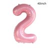 Daisy 2nd Birthday Party Decorations Balloon,40inch Pink Number Balloon 2，Daisy Birthday Party Decorations for 2 Year Old，Daisy 2nd Birthday Party Supplies (Pink daisy numbers 2)
