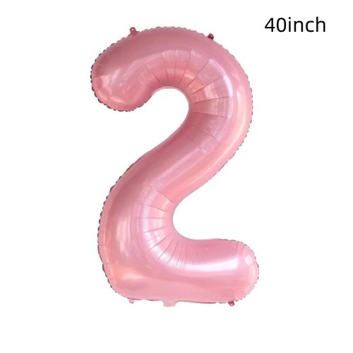 Daisy 2nd Birthday Party Decorations Balloon,40inch Pink Number Balloon 2，Daisy Birthday Party Decorations for 2 Year Old，Daisy 2nd Birthday Party Supplies (Pink daisy numbers 2)