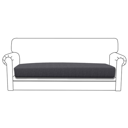 Easy-Going Stretch Cushion Cover Sofa Cushion Furniture Protector Sofa Seat Sofa slipcover Sofa Cover Soft Flexibility with Elastic Bottom(Sofa Cushion,Dark Gray)