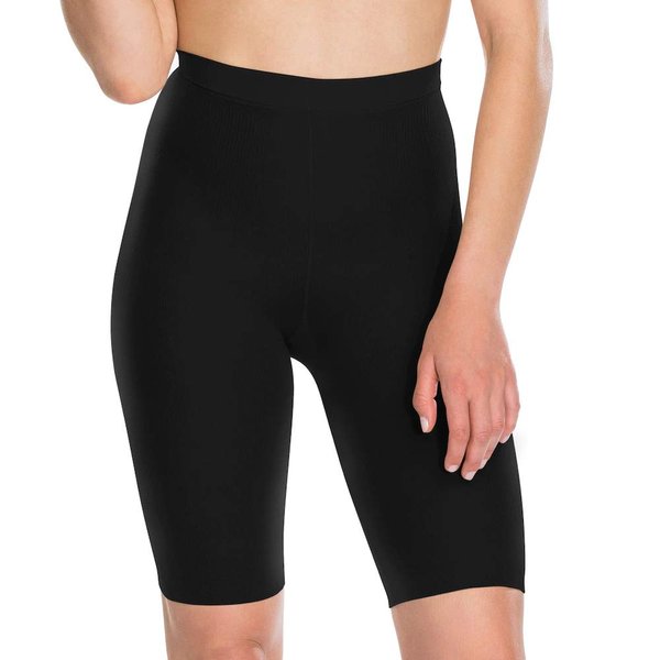 ASSETS Red Hot Label by SPANX Firm Control Mid-Thigh Shaper, 4, Blackest Black