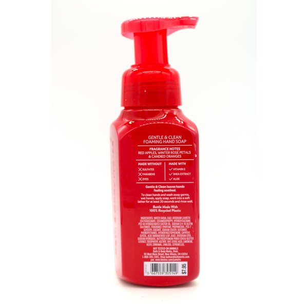 Generic Winter Candy Apple, Bath and Body, Gentle Foaming Hand Soap, 8.75 fl oz