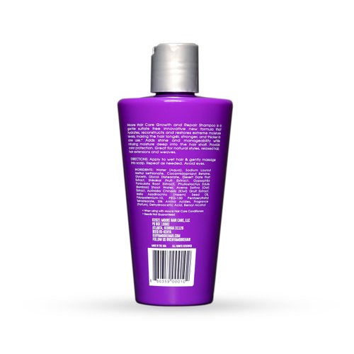 Kenya Moore Hair Care Growth + Repair Shampoo for Dry, Damaged Hair, Strengthening and Hydrating, 8.5 oz.