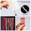 EHDIS Hair Extension Tape Tabs, 3Sheets Double Sided and 3 Sheet Single Side Replacement Tape Adhesive Hair Extension Tapes with Glue Remover Scraper Tool,Hair Comb, Tweezers