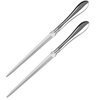 2 Pack Letter Opener, Envelope Open Slitter Metal Letter Opening Knife Silvery Hand Envelope Slitter for Home Office Supplies (9 Inch)