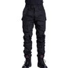 AKARMY Men's Hiking Pants Casual Camouflage Multi-Pocket Cargo Work Pants G3WF Black